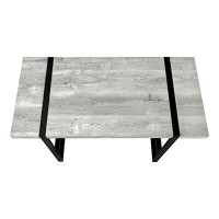 Monarch Specialties Laptop Table For Home & Office-Study Computer Desk-Industrial Style-Metal Legs, 48 L, Gray Reclaimed