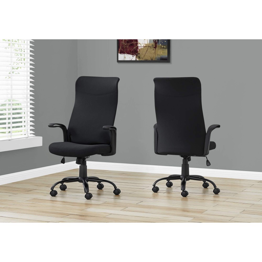 Monarch Specialties Black Fabricmulti Position Office Chair