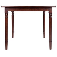 Winsome 94736 Mornay Dining Table, Walnut, 35 Square