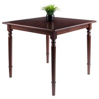 Winsome 94736 Mornay Dining Table, Walnut, 35 Square