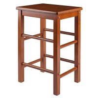 Winsome Stella Snack Table, 33.07X33.07X30.16, Teak