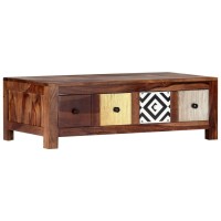 Vidaxl Coffee Table 35.4X19.6X11.8 Solid Sheesham Wood