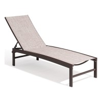 Crestlive Products Aluminum Adjustable Chaise Lounge Chair Outdoor Five-Position Recliner, Curved Design, All Weather For Patio, Beach, Yard, Pool (1Pc Beige)