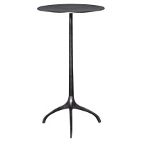 Uttermost Beacon 14 Wide Antique Nickel Tripod Accent Table
