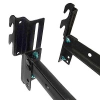 Caforo 711 Bolt-On To Hook-On Conversion Bed Frame Brackets, Bed Rail Headboard Bracket, Bed Hook Adapter Kit (Set Of 4)