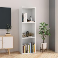 Vidaxl Book Cabinet/Tv Cabinet White 14.2X11.8X44.9 Engineered Wood
