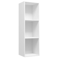 Vidaxl Book Cabinet/Tv Cabinet White 14.2X11.8X44.9 Engineered Wood