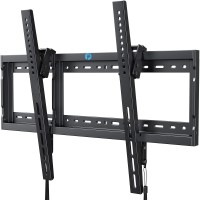 Pipishell Ul Listed Tilt Tv Wall Mount Bracket Low Profile For Most 37-75 Inch Led Lcd Oled Plasma Flat Curved Tvs, Large Tilting Mount Fits 16-24 Wood Studs Max Vesa 600X400Mm Holds Up To 132Lbs