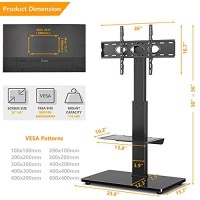 5Rcom Swivel Tv Floor Stand With Mount For 32 37 43 50 55 60 65 Inch Plasma Lcd Led Flat Or Curved Screen Tvs, Tall Tv Stand Mount, Height Adjustable And Space Saving For Bedroom/Living Room