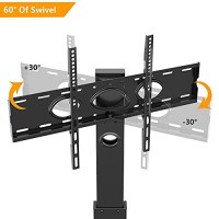 5Rcom Swivel Tv Floor Stand With Mount For 32 37 43 50 55 60 65 Inch Plasma Lcd Led Flat Or Curved Screen Tvs, Tall Tv Stand Mount, Height Adjustable And Space Saving For Bedroom/Living Room