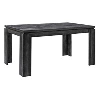 Monarch Specialties 36X 60 / Black Reclaimed Wood-Look Dining Table