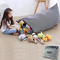 Stuffed Animal Storage Bean Bag Chair 53 Extra Large Beanbag Cover For Kids And Adults, Plush Toys Holder And Organizer For Boys And Girls Premium Velvet - Soft & Comfortable