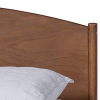 Baxton Studio Leanora King Size Ash Brown Finished Wood Platform Bed