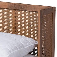 Baxton Studio Rina Full Size Brown Wood Platform Bed With Headboard