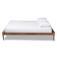 Baxton Studio Romy Full Size Ash Brown Finished Wood Bed Frame