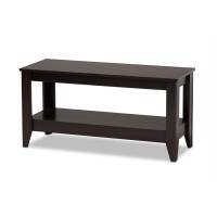 Baxton Studio Elada Modern And Contemporary Wenge Finished Wood Coffee Table