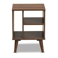 Baxton Studio Sami Brown Finished Wood End Table