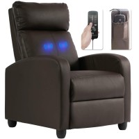 Recliner Chair For Living Room Massage Recliner Sofa Single Sofa Home Theater Seating Reading Chair Winback Modern Reclining Chair Easy Lounge With Pu Leather Padded Seat Backrest