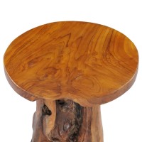Vidaxl Coffee Table 15.7X15.7 Solid Teak Wood