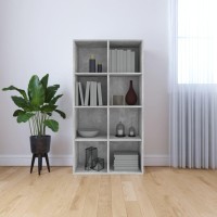 Vidaxl Book Cabinet/Sideboard Concrete Gray 26X11.8X51.2 Engineered Wood