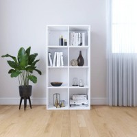 Vidaxl Book Cabinet/Sideboard White 26X11.8X51.2 Engineered Wood