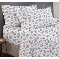 California Design Den Floral Bed Sheets Queen, Soft 100% Cotton Sheets, Luxury 400 Thread Count Sateen, Deep Pocket Floral Sheets (Anthro Florals)