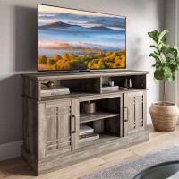 Belleze Modern 48 Farmhouse Wood Tv Stand & Media Entertainment Center Console Table For Tvs Up To 50 Inch With Open Storage Shelves & Cabinets - Norrell (Ashland Pine)