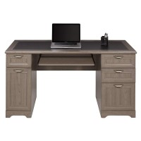 Realspace Magellan 59W Managers Desk, Gray
