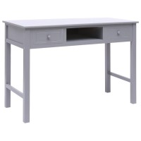 Vidaxl Writing Desk Gray 43.3X17.7X29.9 Wood