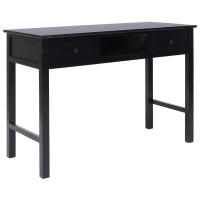 Vidaxl Writing Desk Black 43.3X17.7X29.9 Wood