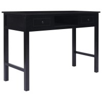 Vidaxl Writing Desk Black 43.3X17.7X29.9 Wood