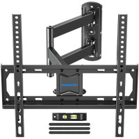 Mountup Tv Wall Mount, Single Stud Tv Mount Swivel Tilt Full Motion For Most 26-55 Inch Flat Screen/Curved Tvs, Universal Articulating Wall Mount Tv Bracket With Max Vesa 400X400Mm, Holds Up To 60Lbs