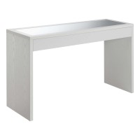 Convenience Concepts Northfield Mirrored Console Table, White