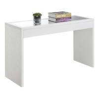 Convenience Concepts Northfield Mirrored Console Table, White