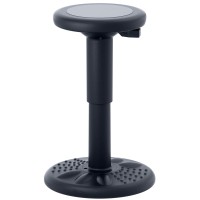 Studico Activechairs Adjustable Wobble Stool, Flexible Classroom Seating, Improves Focus, Posture And Helps Adhd/Add, Sensory Chair, Active Fidget Chairs Adjusts From 16.65 To 23.75 Ages 13-18 Black