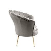 Lilola Home Lhf-88880Gy Accent Chair, Gray