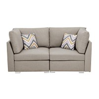 Lilola Home Lhf-89820-1 Love Seats, Beige