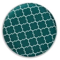 Baxton Studio Serra Glam And Luxe Teal Green Quatrefoil Velvet Fabric Upholstered Gold Finished Metal Storage Ottoman