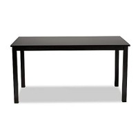 Baxton Studio Eveline Modern And Contemporary Espresso Brown Finished Rectangular Wood Dining Table