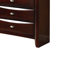 Benjara Transitional Wooden Dresser With Eight Spacious Beveled Drawers, Brown