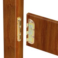 Surface Mounted Bed Rail Brackets-Bed Frame Hardware For Wood Bed Frame Headboards Footboards - Set Of 4 (Screws Included)