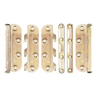 Surface Mounted Bed Rail Brackets-Bed Frame Hardware For Wood Bed Frame Headboards Footboards - Set Of 4 (Screws Included)