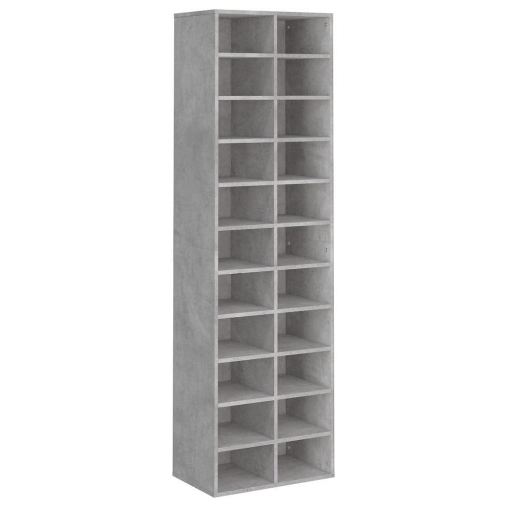 Vidaxl Shoe Cabinet Concrete Gray 212X133X72 Chipboard