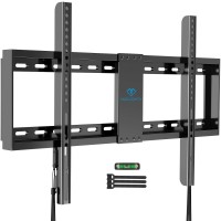 Perlesmith Fixed Tv Wall Mount Bracket Low Profile For 32-82 Inch Led, Lcd, And Oled Flat Screen Tvs - Fits 16- 24 Wood Studs, Fixed Tv Mount With Vesa 600 X 400Mm Holds Up To132Lbs (Psllk1), Black