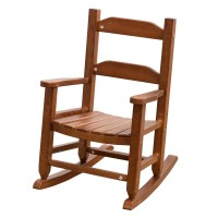 B&Z Kd-21N Child'S Rocking Chair Porch Rocker Indoor Outdoor Ergonomic Wood Brown Ages 3-6