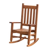 Bplusz Kd-23N Classic Child'S Porch Rocker Rocking Chair Ages 6-10 Indoor Outdoor, Brown