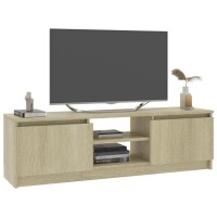 Vidaxl Tv Cabinet Sonoma Oak 47.2X11.8X14 Engineered Wood
