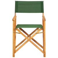 Vidaxl Director'S Chair Solid Acacia Wood Green