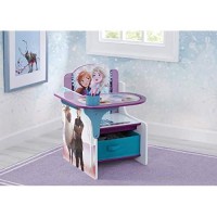 Delta Children Chair Desk With Storage Bin, Disney Frozen Ii Cup Holdersarm Rest, Engineered Wood