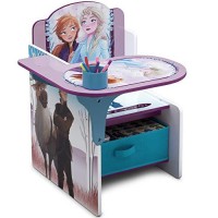 Delta Children Chair Desk With Storage Bin, Disney Frozen Ii Cup Holdersarm Rest, Engineered Wood